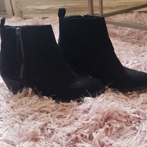 Black Suede Ankle Booties